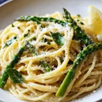 Zitronen Parmesan Spaghetti mit grünem Spargel – Schnell & Aromatisch First Image First Image