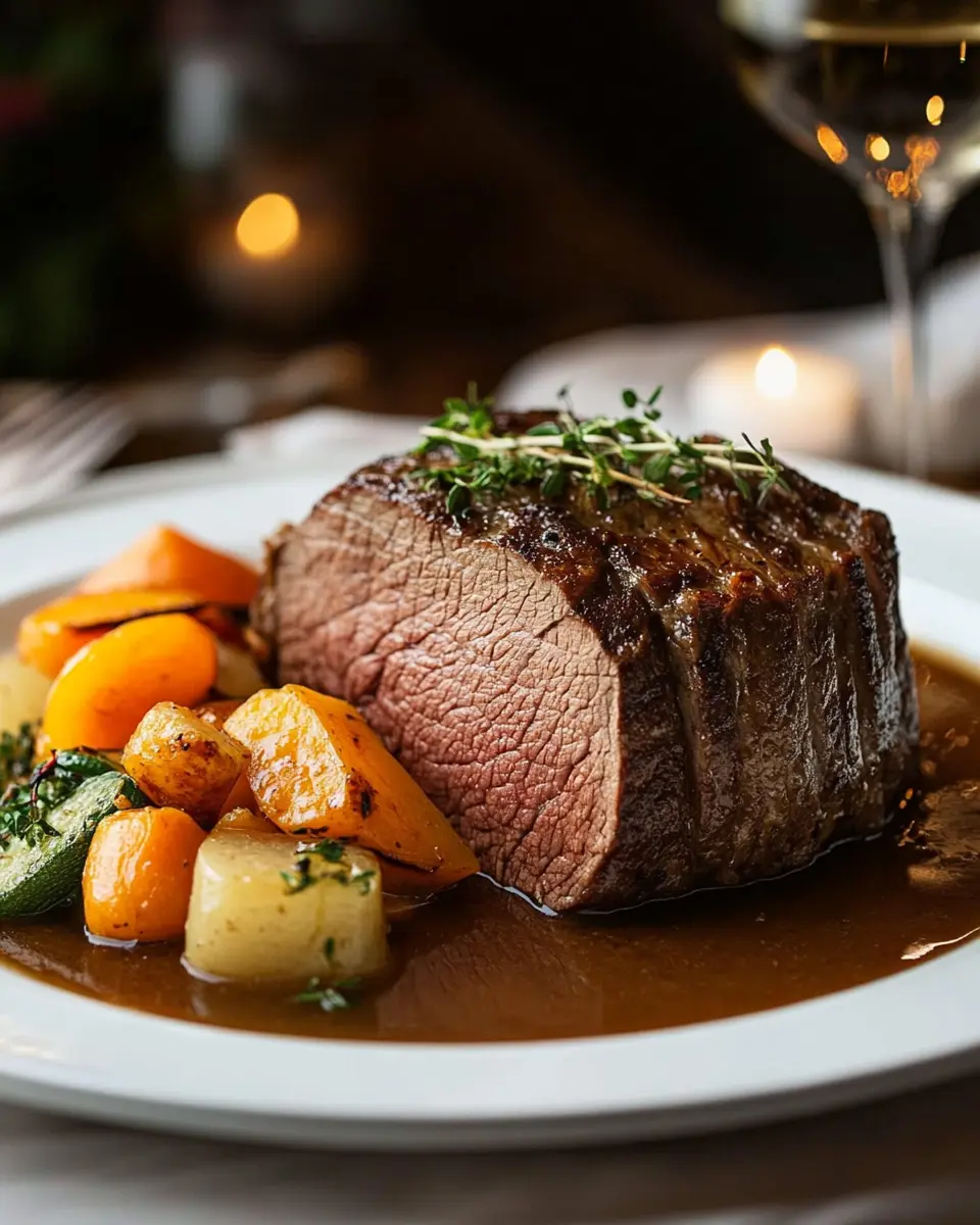 Rinderbraten in Weißwein geschmort: Zart & Aromatisch Genießen!