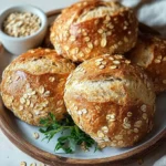 Turbo Haferflocken Brötchen – Schnelles Rezept First Image First Image