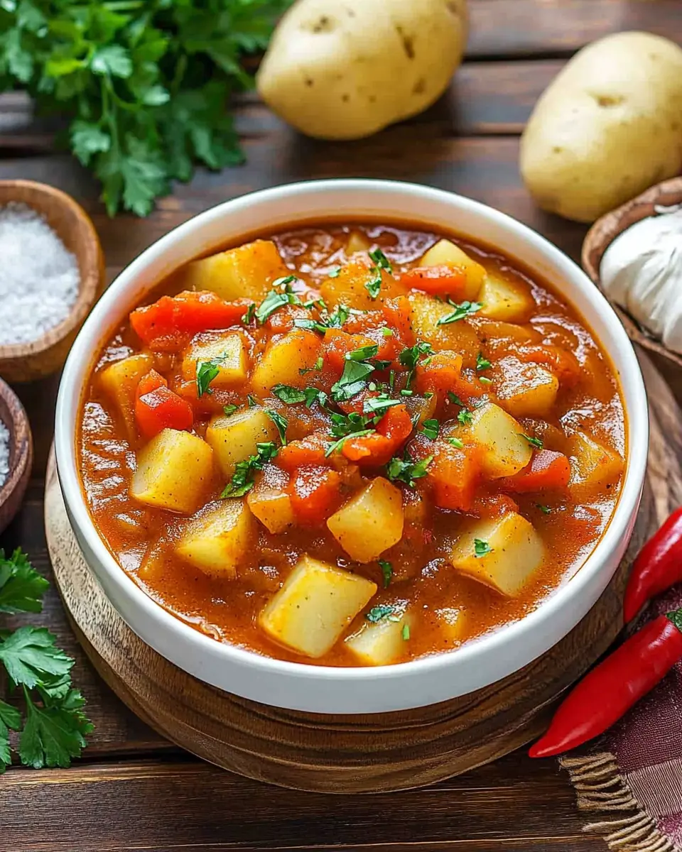 Vegetarisches Kartoffelgulasch: Hearty & Flavorful Comfort Food