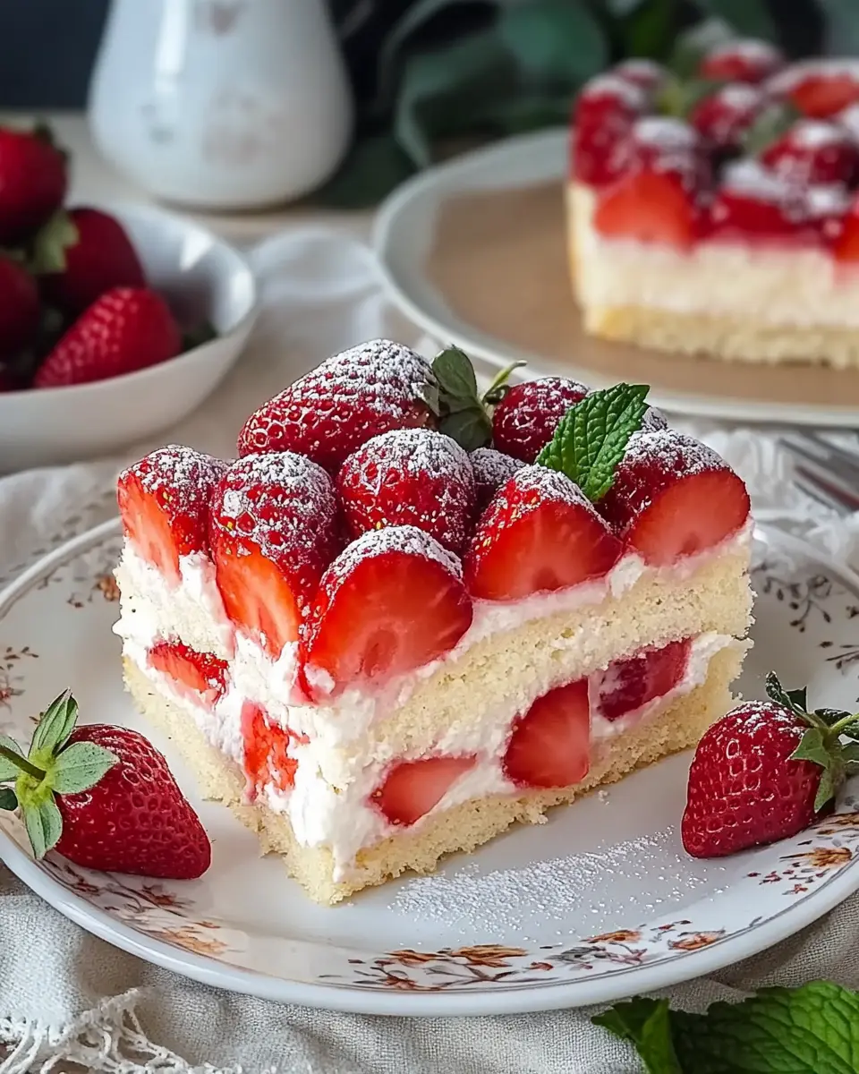 Home 6 Bester Erdbeerkuchen vom Blech: Indulgent Pudding Delight