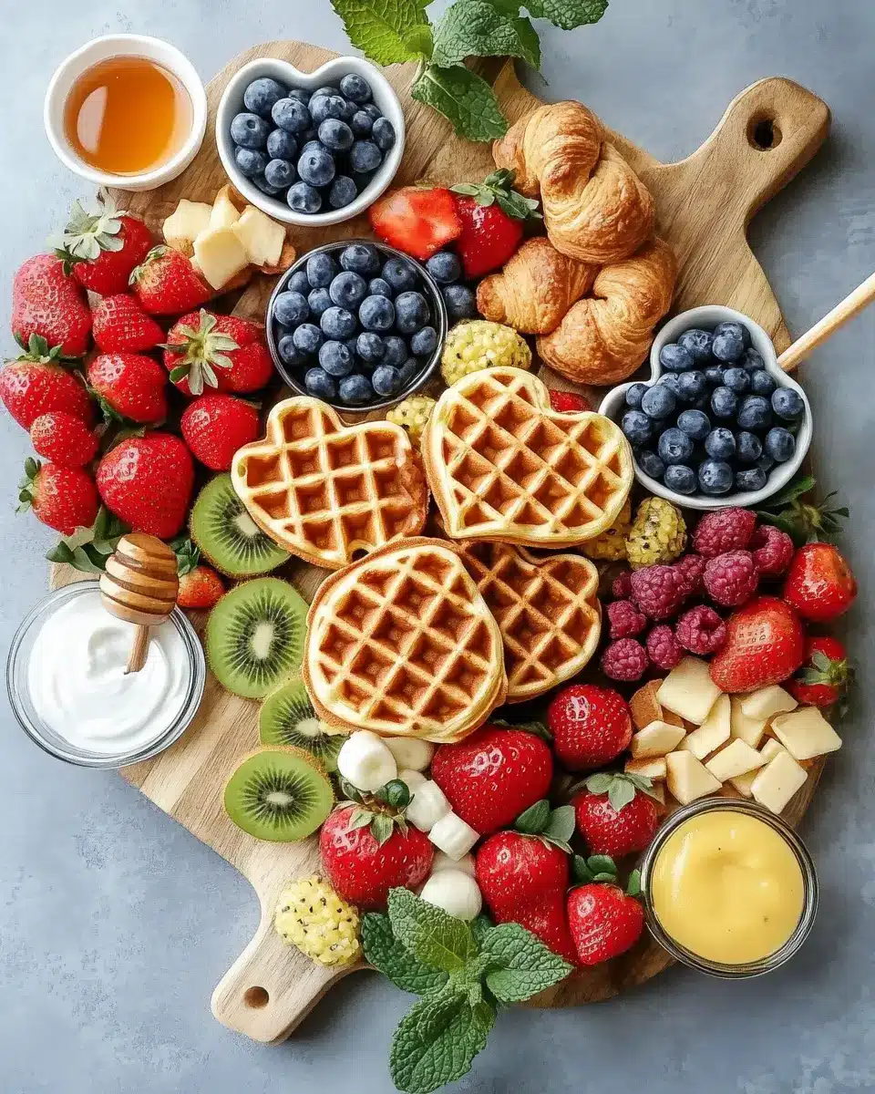 Brunch Board mit Herz Waffeln: 7 Indulgent, Creative Ideas 5