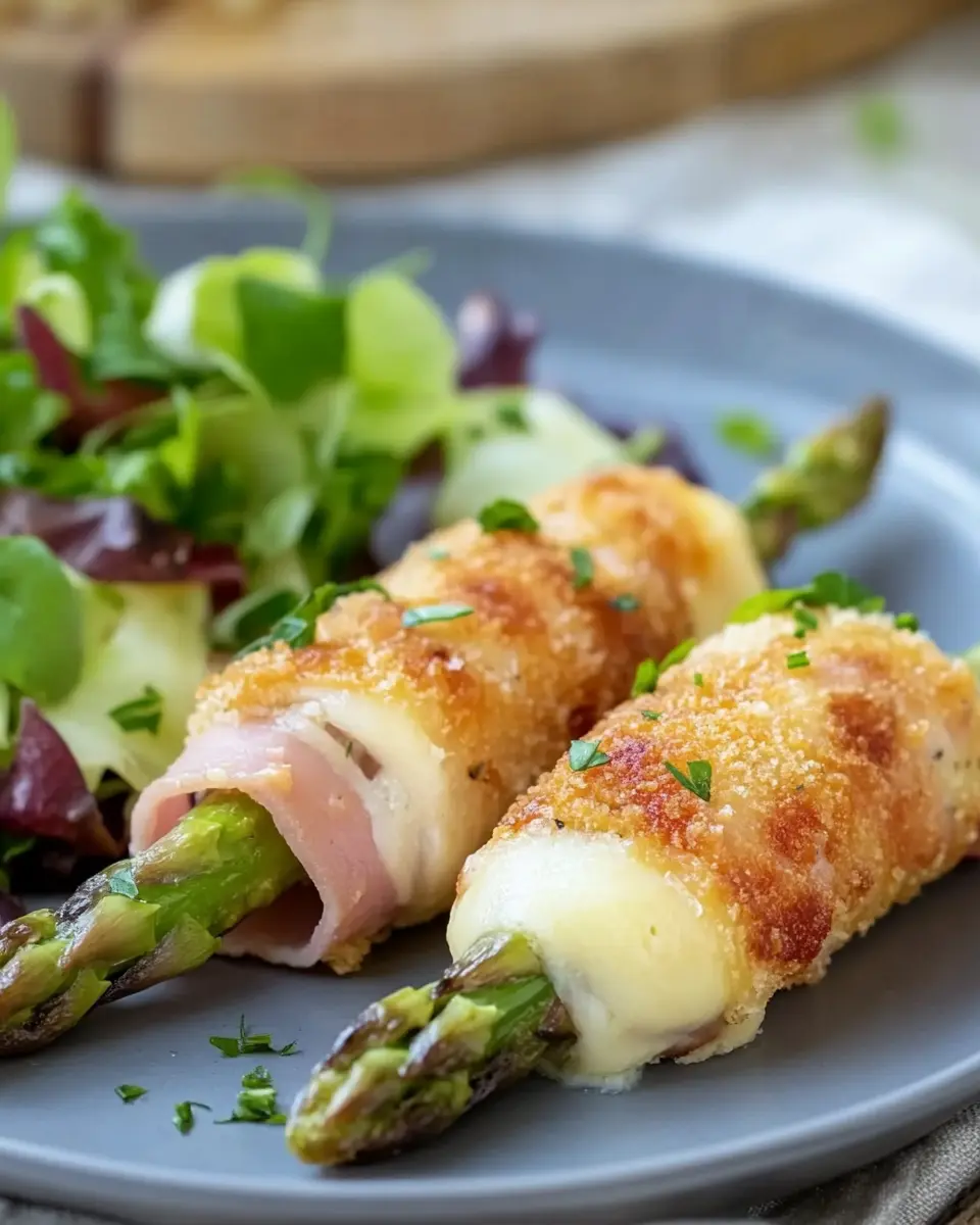 Home 1 Spargel Cordon Bleu: Irresistibly Crispy Spring Delight