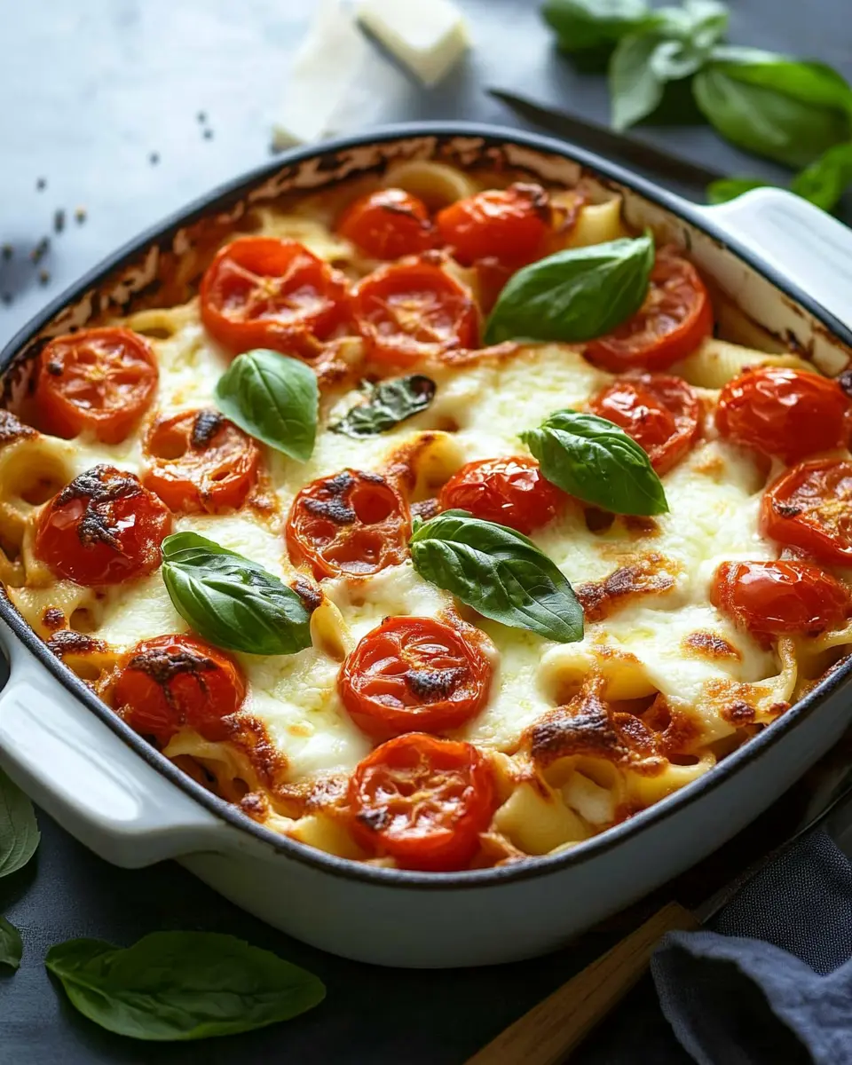 Einfacher Nudelauflauf mit Tomaten: Quick, Cheesy Vegetarian Bliss