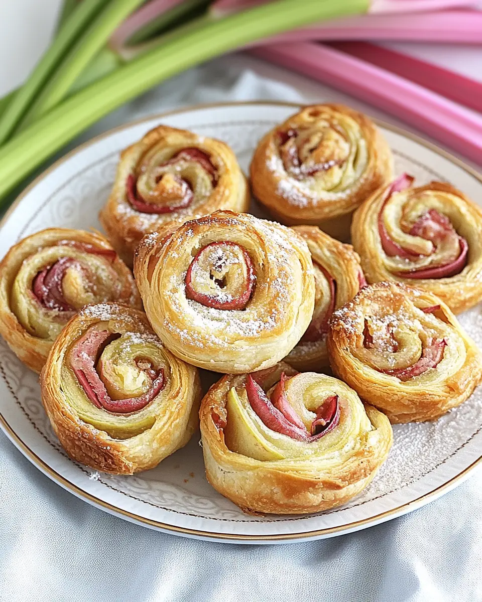 Rhabarber-Schnecken mit Marzipan: Irresistibly Sweet Delights