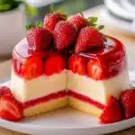 Erdbeertorte mit Pudding und Biskuit – einfach & fruchtig First Image First Image