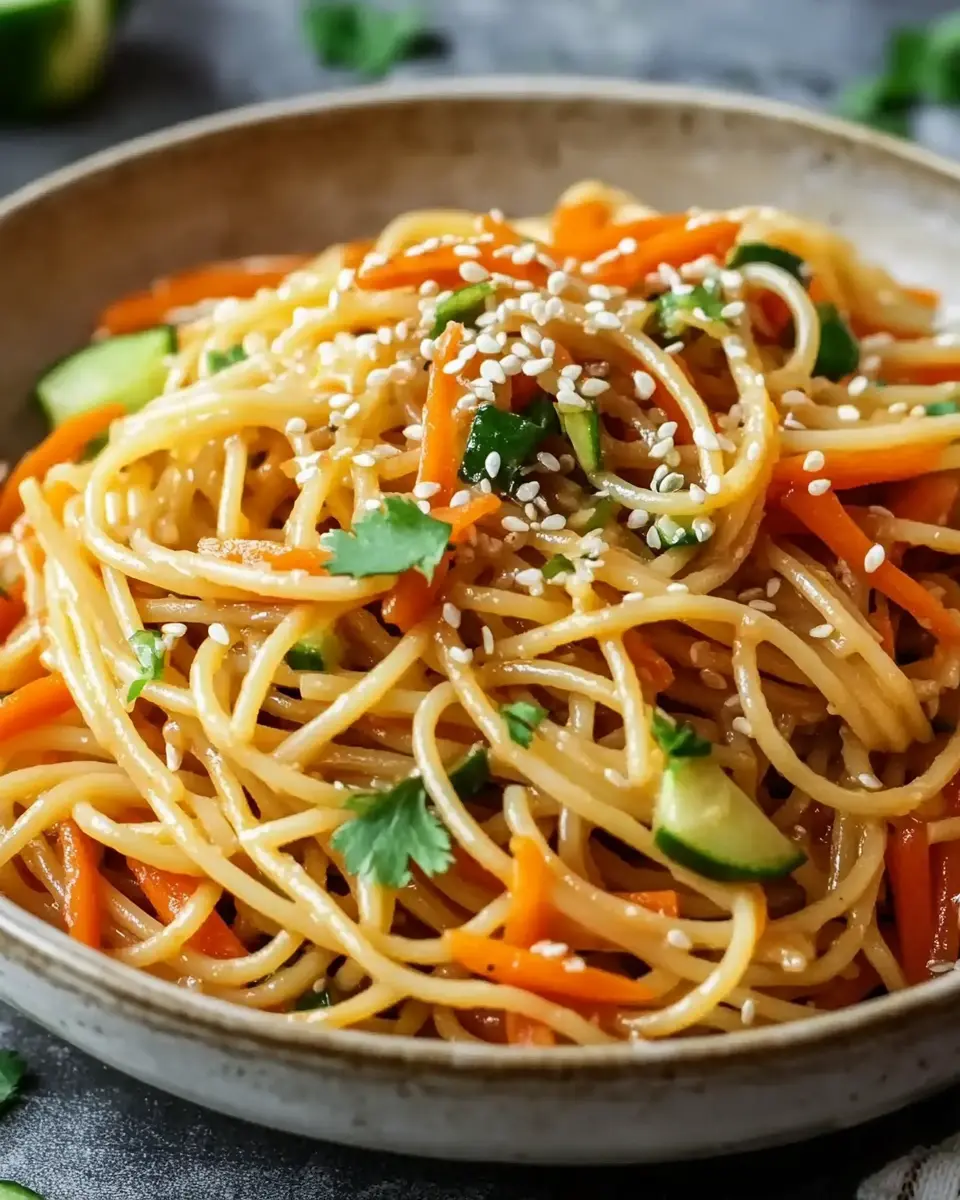 Home 7 Asiatischer Spaghettisalat mit Sojasauce Rezept: Refreshing Bliss