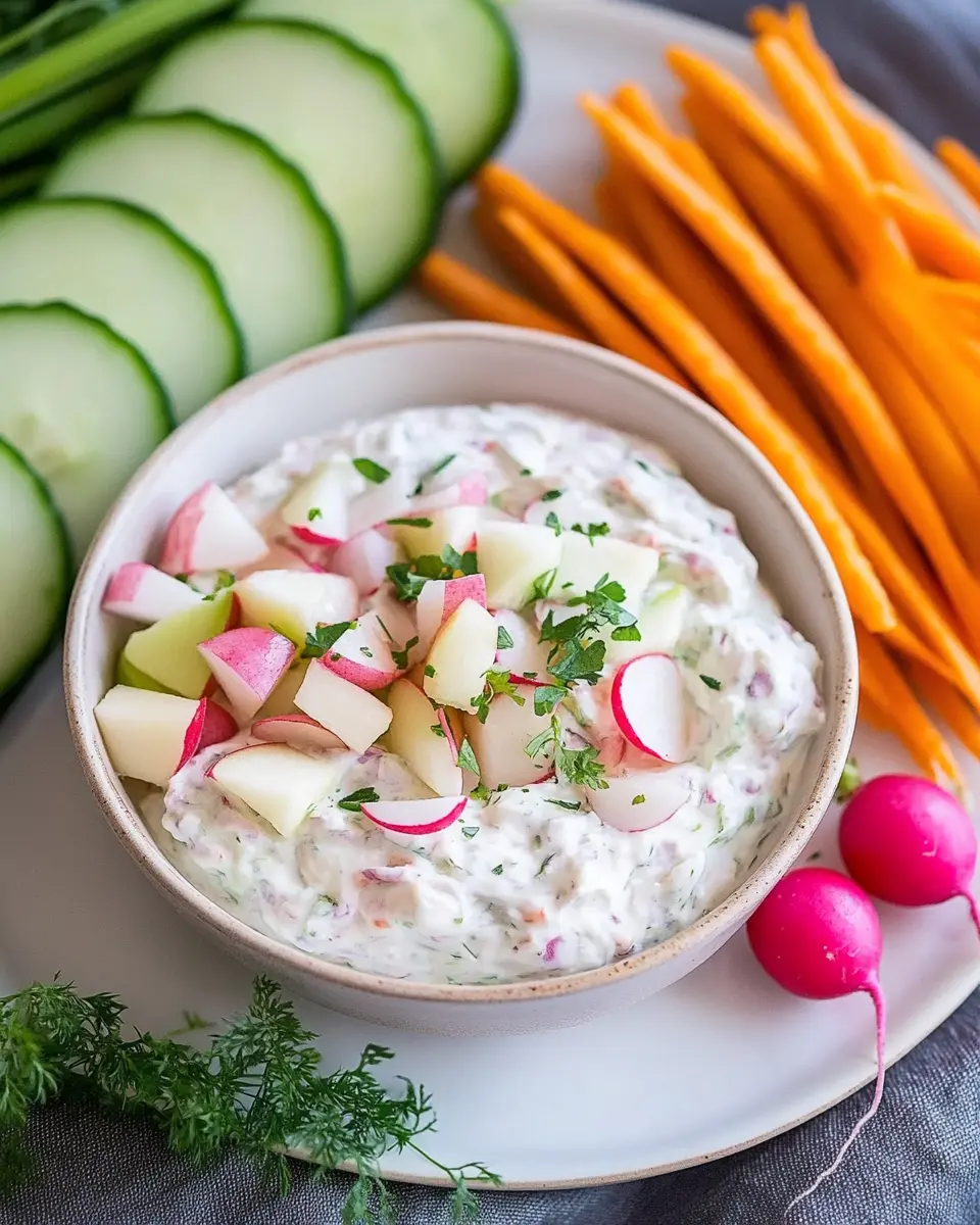 Leichter Radieschen Dip: Easy Apple & Cream Cheese Delight 5