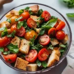 Sommerlicher Brotsalat mit Tomaten – Frisch, gesund und lecker First Image First Image