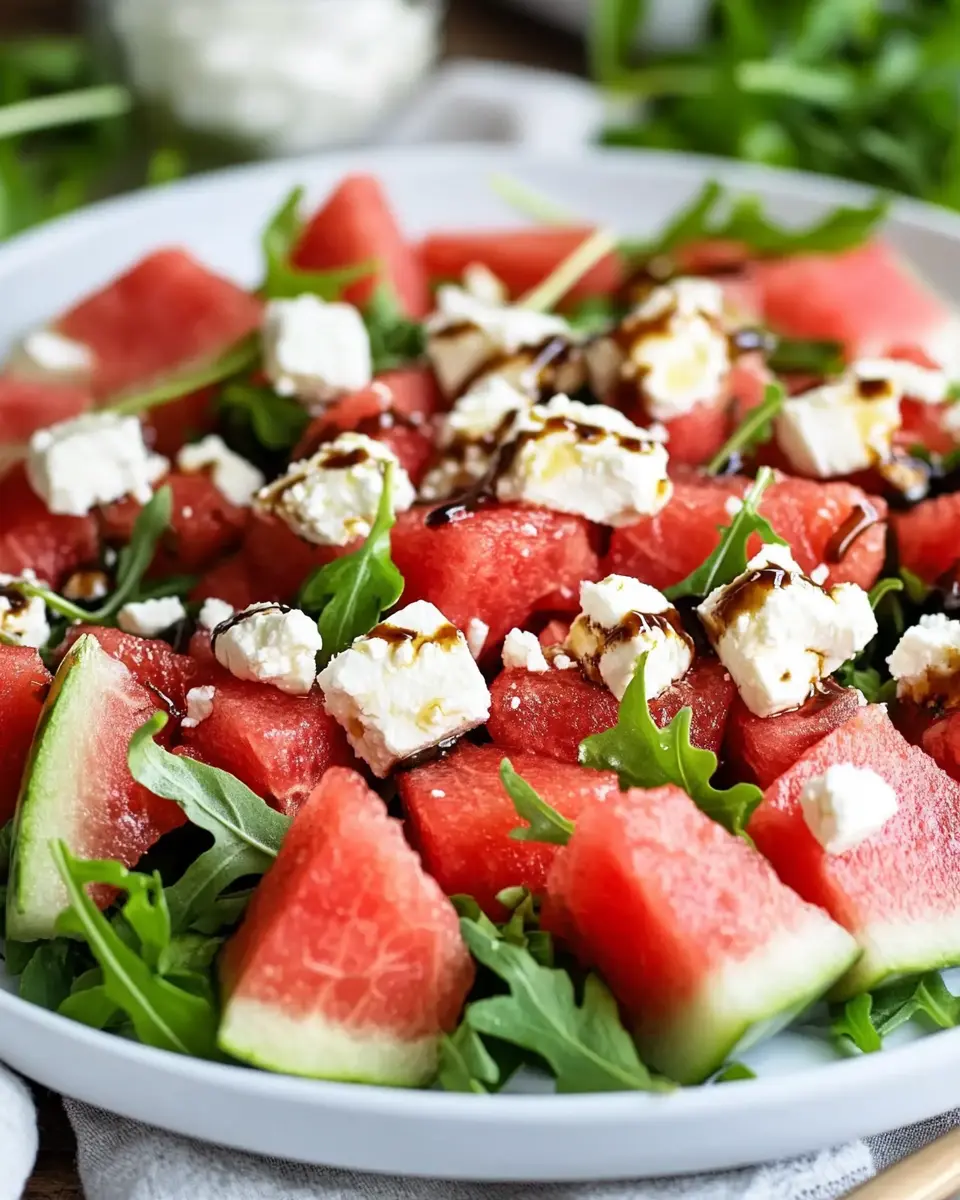 Wassermelonen Feta Salat: Juicy Bliss with Arugula Treat! 7