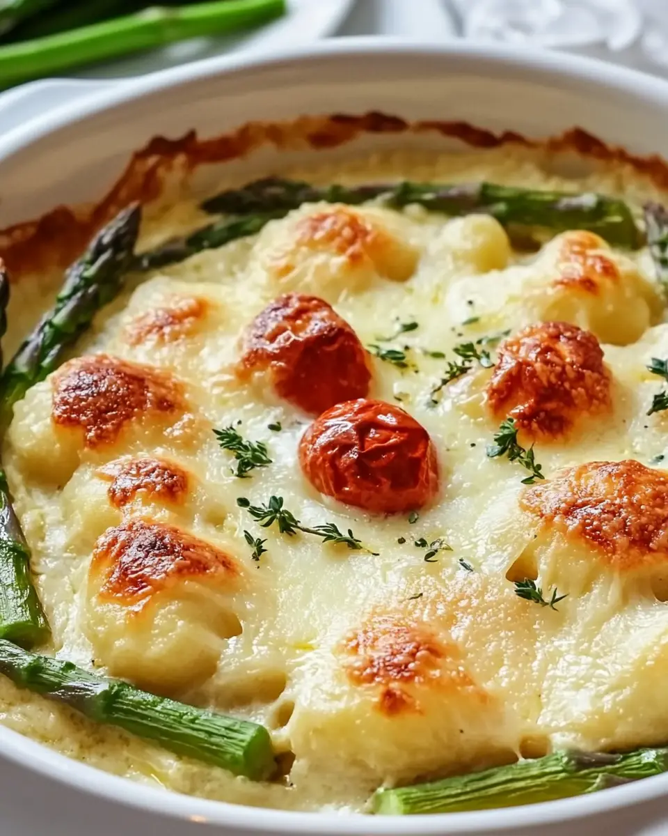 Gnocchiauflauf mit grünem Spargel – Bestes Rezept, einfach lecker